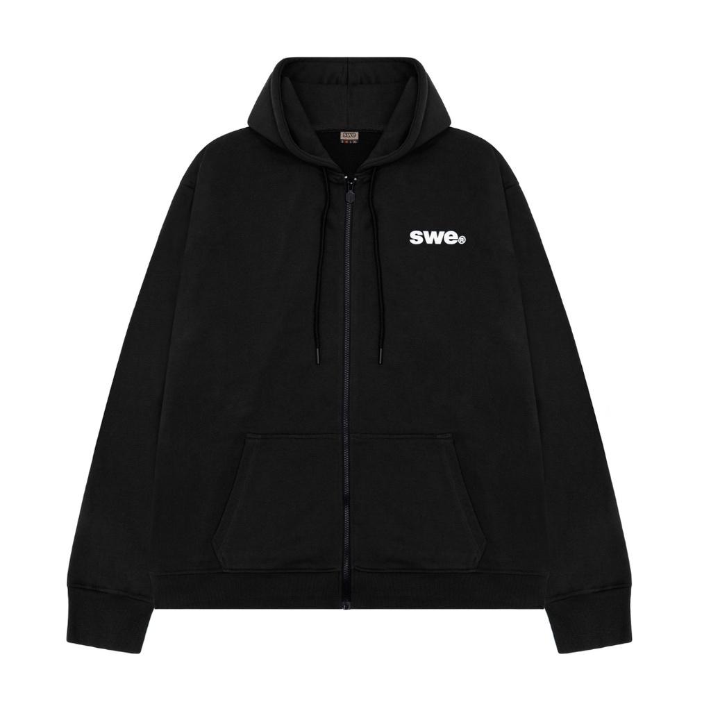 SWE - Áo hoodie unisex TYPE ZIP HOODIE vải chân cua có nón dày dặn