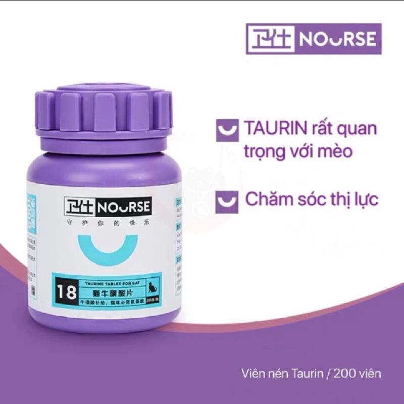 - NOURSE 18 HỖ TRỢ TIM MẠCH VÀ SẠCH MẮT, CUNG CẤP TAURINE