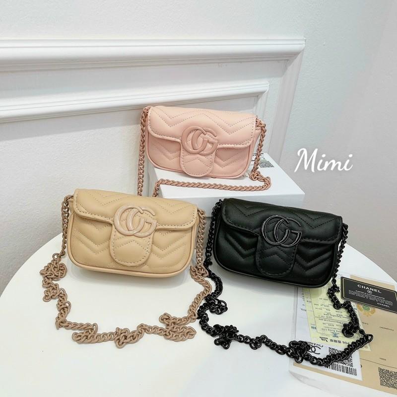 Túi đeo chéo nữ mini dạng ví nhỏ gọn tiện lợi size 18cm