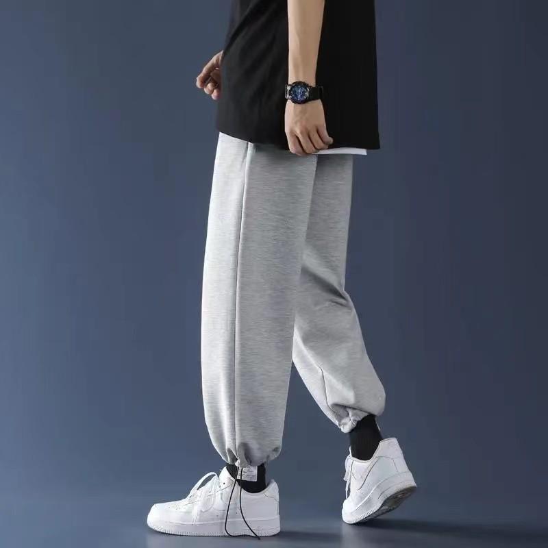 Quần nỉ jogger nam nữ ống rộng BÓ CHUN basic track pants unisex