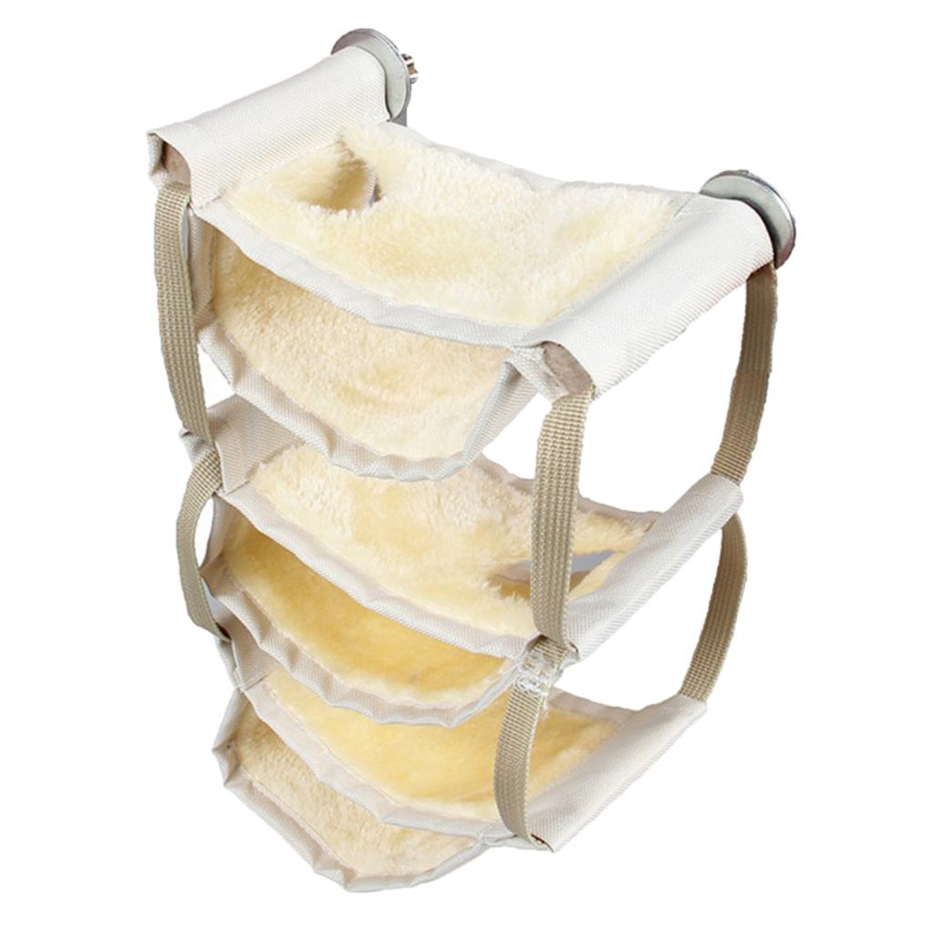Hamster Hammock Winter Warm Nest For Hamster Rat Mice Rat Squirrels Beige Yellow