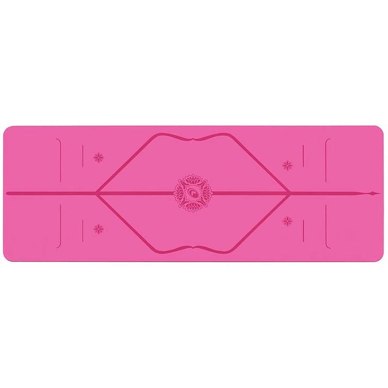 Thảm tập yoga định tuyến cao su Sportslink Liforme Gratitude Grateful Pink 4.2mm
