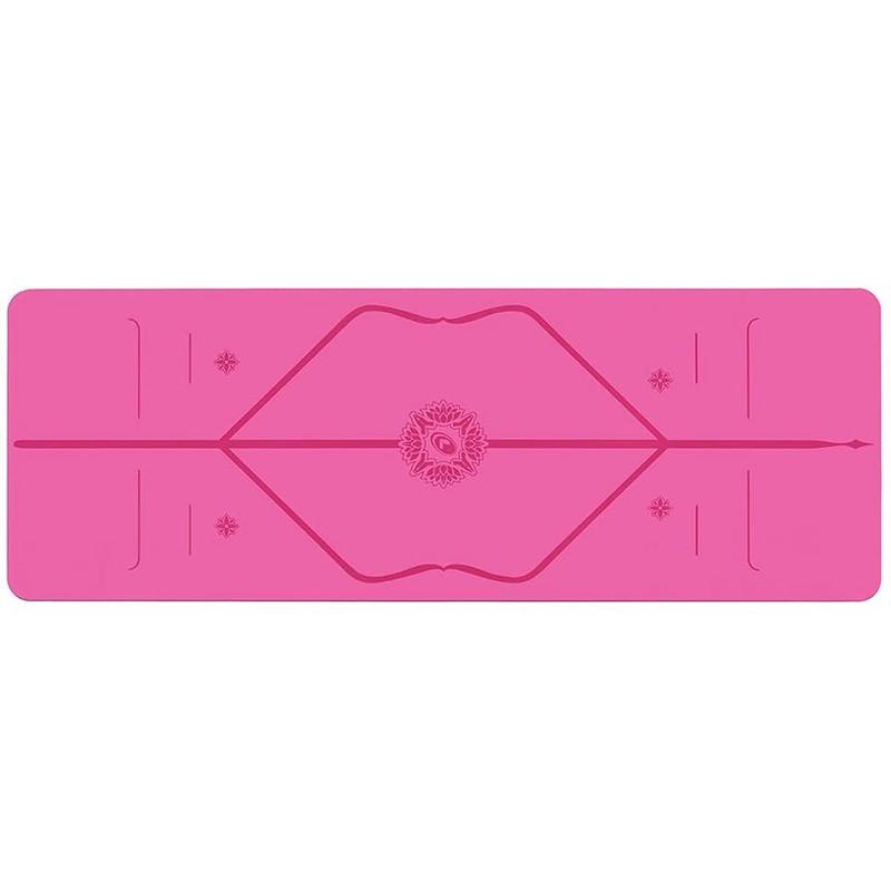 Thảm tập yoga định tuyến cao su Sportslink Liforme Gratitude Grateful Pink 4.2mm