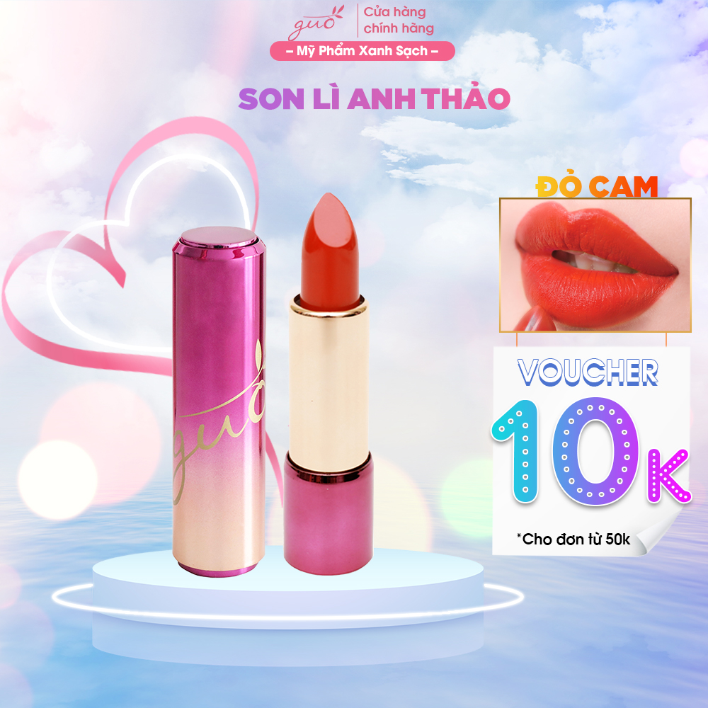 Son Lì Anh Thảo Đỏ Cam GUO - True Matte Lipstick GUO 5gr