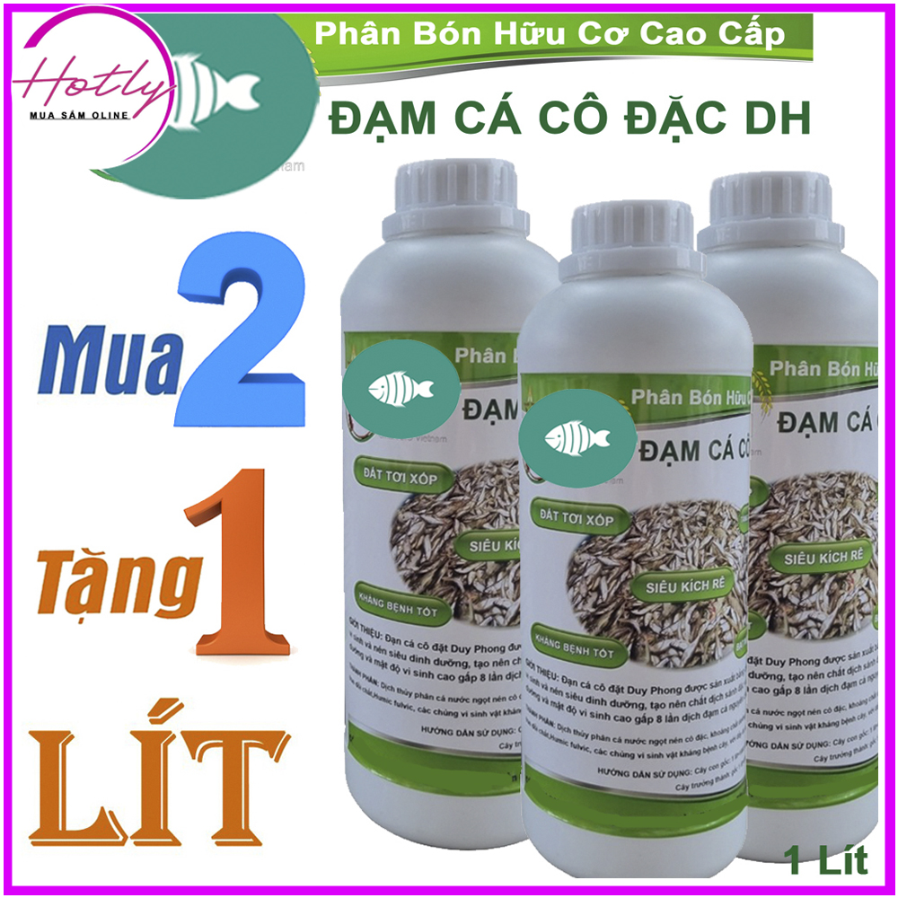 2 Lít TẶNG 1 Lít - Dịch đạm cá nước ngọt cô đặc DH, an toàn cho hệ sinh thái-76124