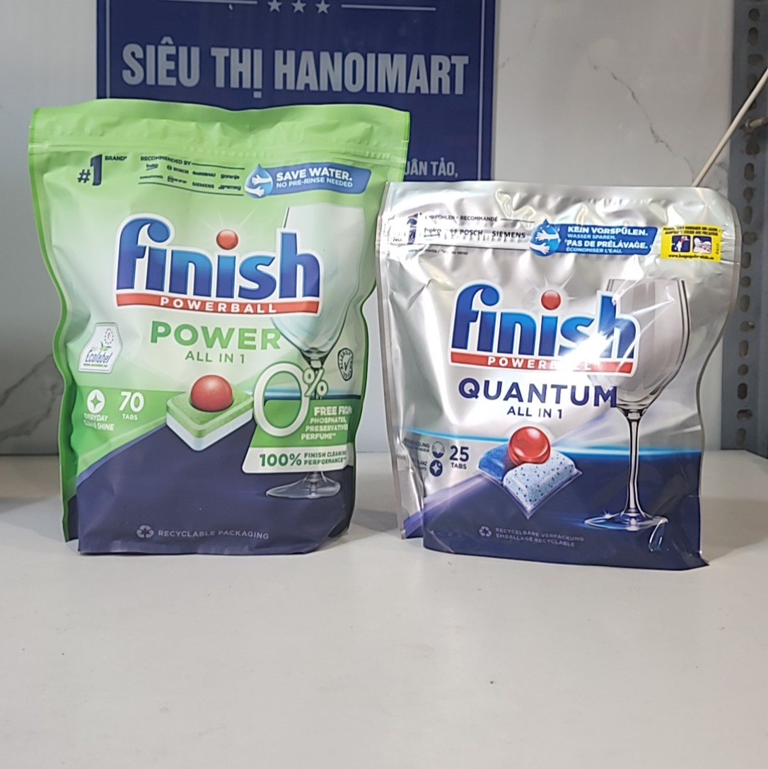 Viên rửa bát Finish Eco 0% - 70 viên/ hộp