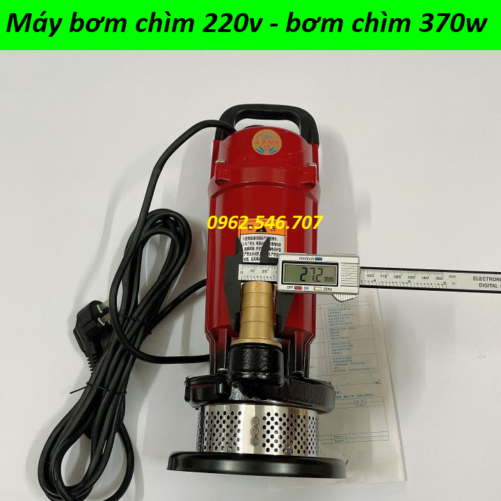 Máy bơm thả tõm, máy bơm chìm, máy bơm nước thải 370W Lõi Đồng