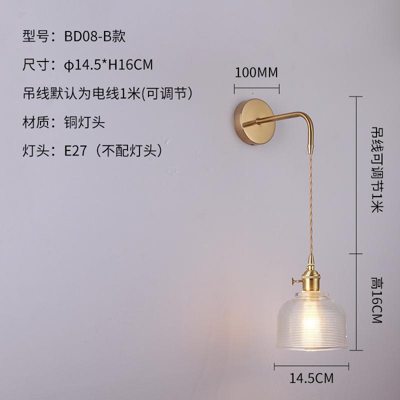 Giá Đặc Biệt Bắc Âu Lối Đi Đèn Đèn Tường Nhà Sáng Tạo Phòng Ngủ Phòng Khách Nền Đèn Tường Cafe Nghiên Cứu Đèn Tường
