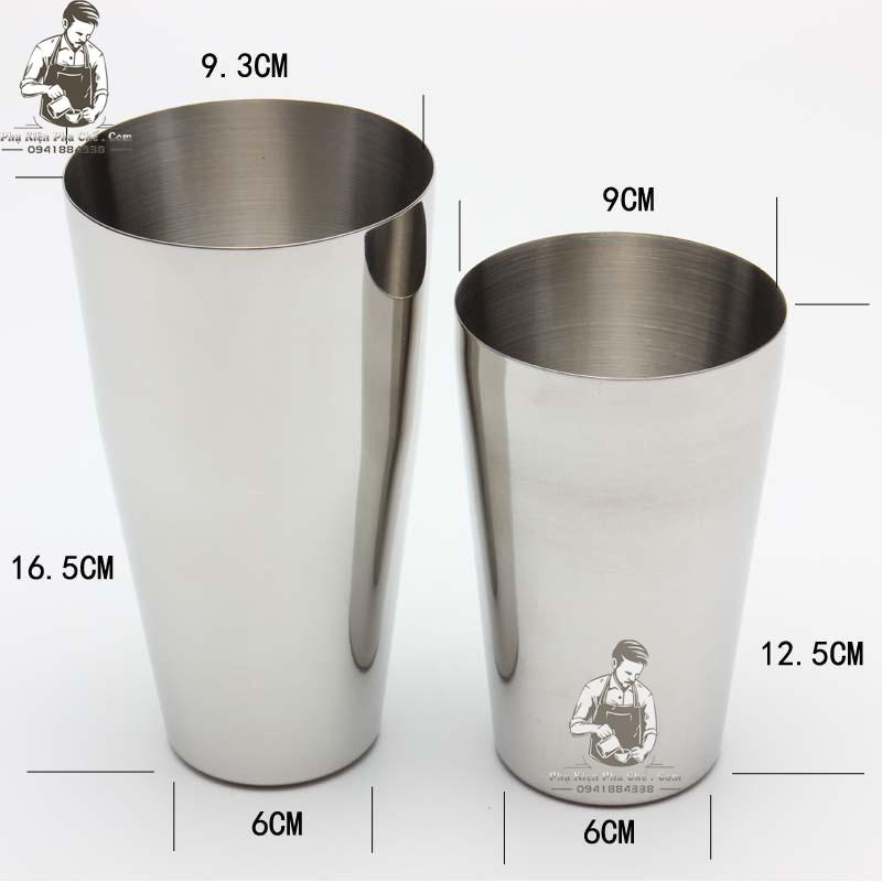 Shaker Boston 2 Mảnh Inox - Bình Lắc Inox 2 Mảnh