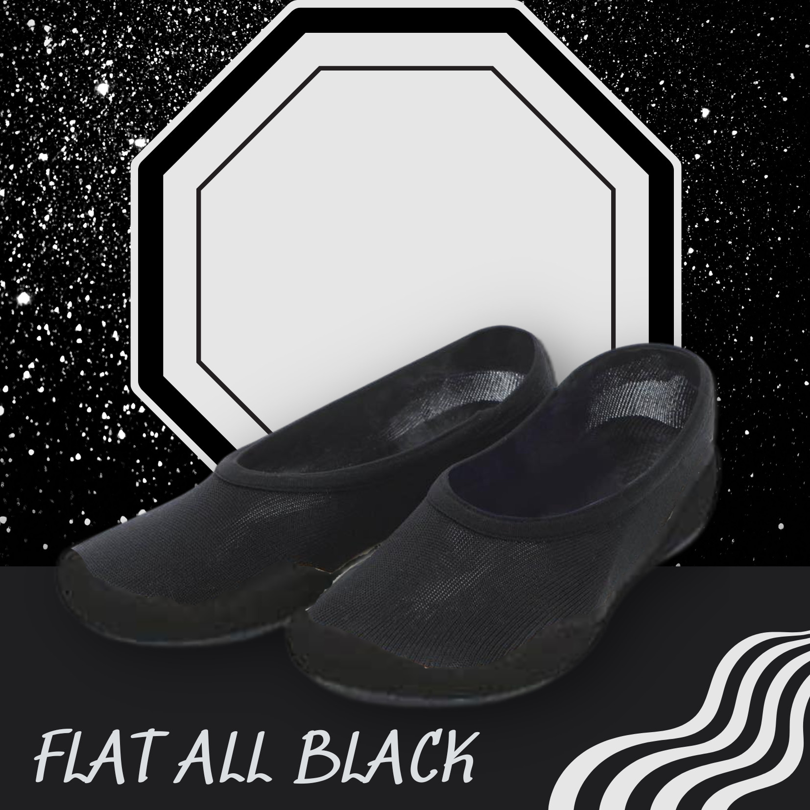 CHÍNH HÃNG GGOMOOSIN HÀN QUỐC GIÀY TẤT NGƯỜI LỚN flat all black người lớn