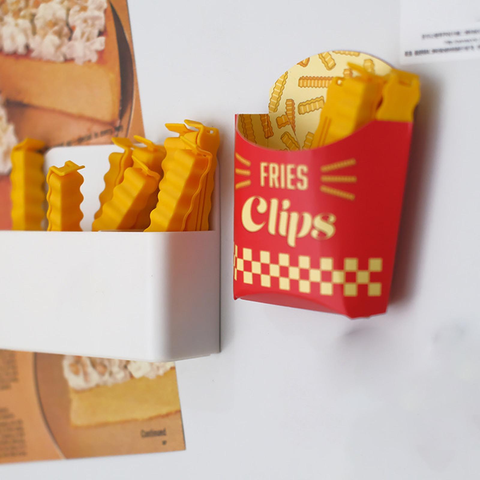 12x Food Bag Clip Fridge Cute Chip Clips for Snack Bag Kitchen Bakery