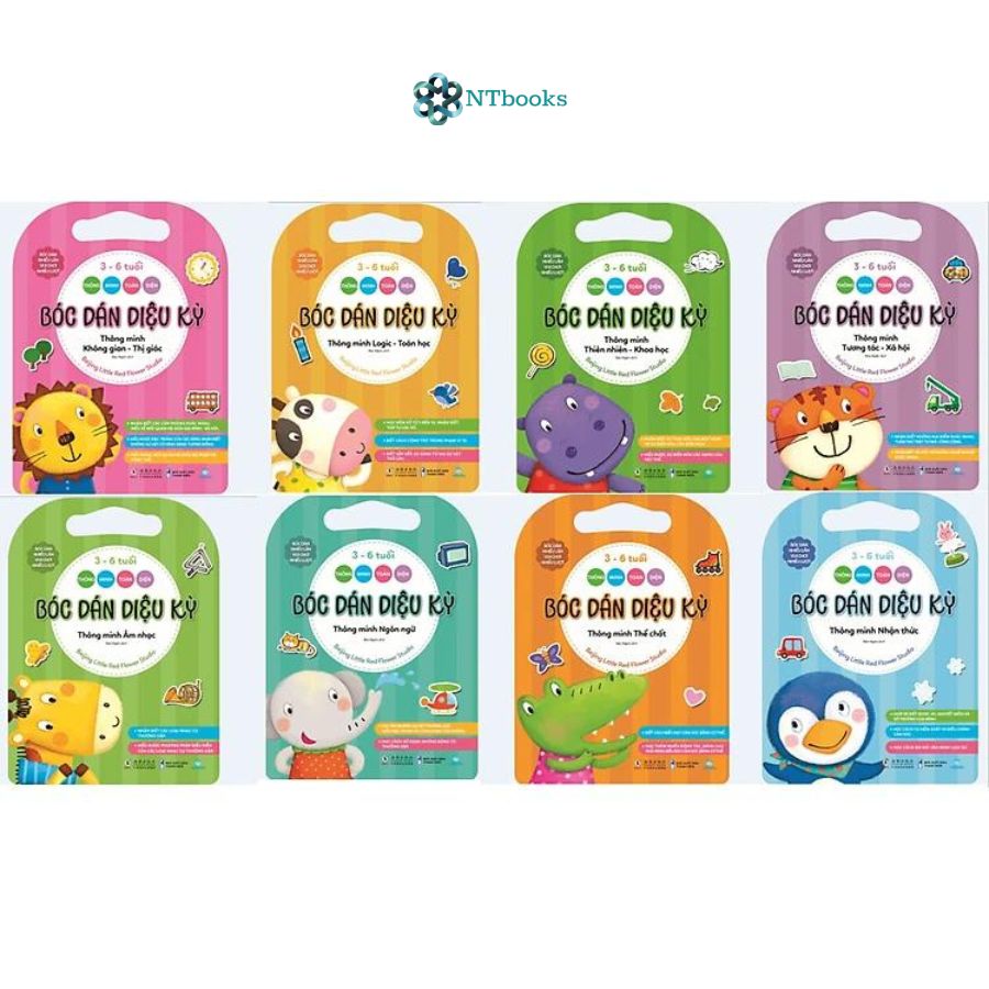 Trọn bộ 8 cuốn sách Bóc Dán Diệu Kỳ