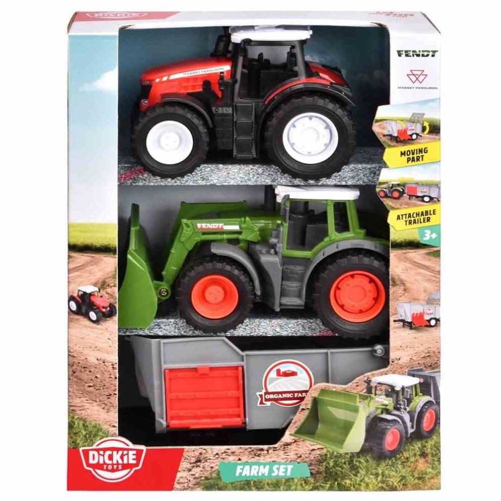Bộ 2 Đồ Chơi Mô Hình Xe Nông Trại Farm Set - Dickie Toys 203732006