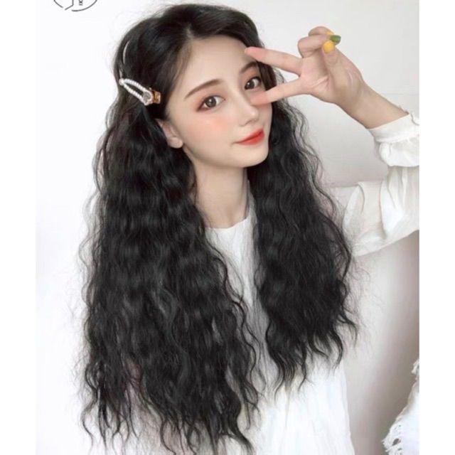 Tóc giả kẹp xù ️️  ️️ tóc kẹp xù tự nhiên