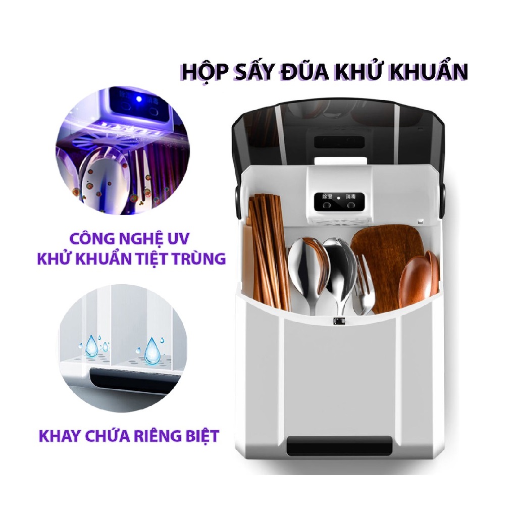 Máy Sấy Đũa Thìa Muỗng Khử Khuẩn Cao Cấp Uy Tín - khử khuẩn đũa muỗng bằng tia UV