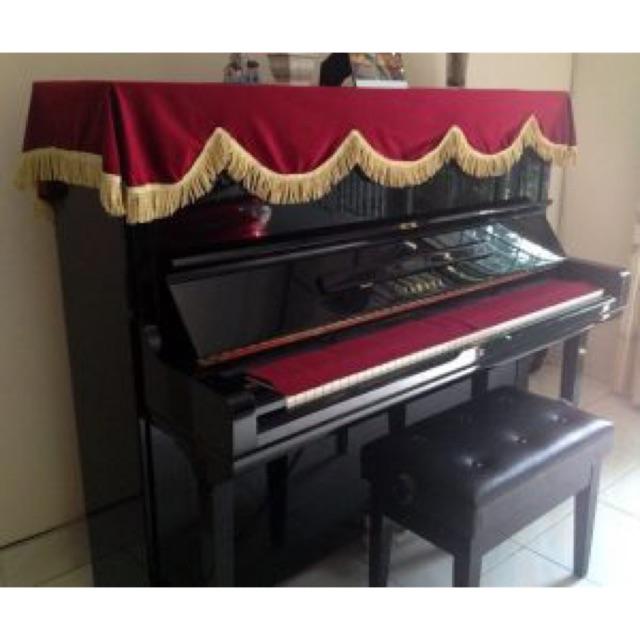 Khăn phủ đàn Piano (Nhung đỏ)