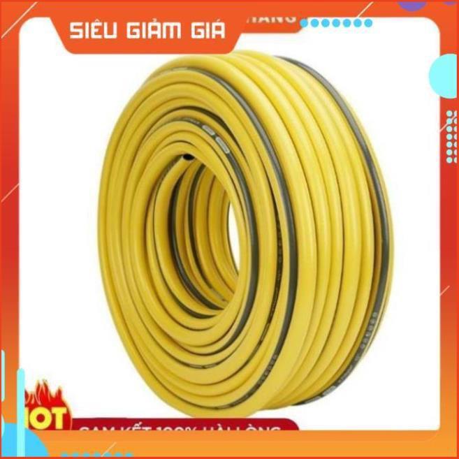 Bộ dây vòi xịt nước rửa xe, tưới cây . tăng áp 3 lần, loại 20m 206587 đầu đồng, cút đồng