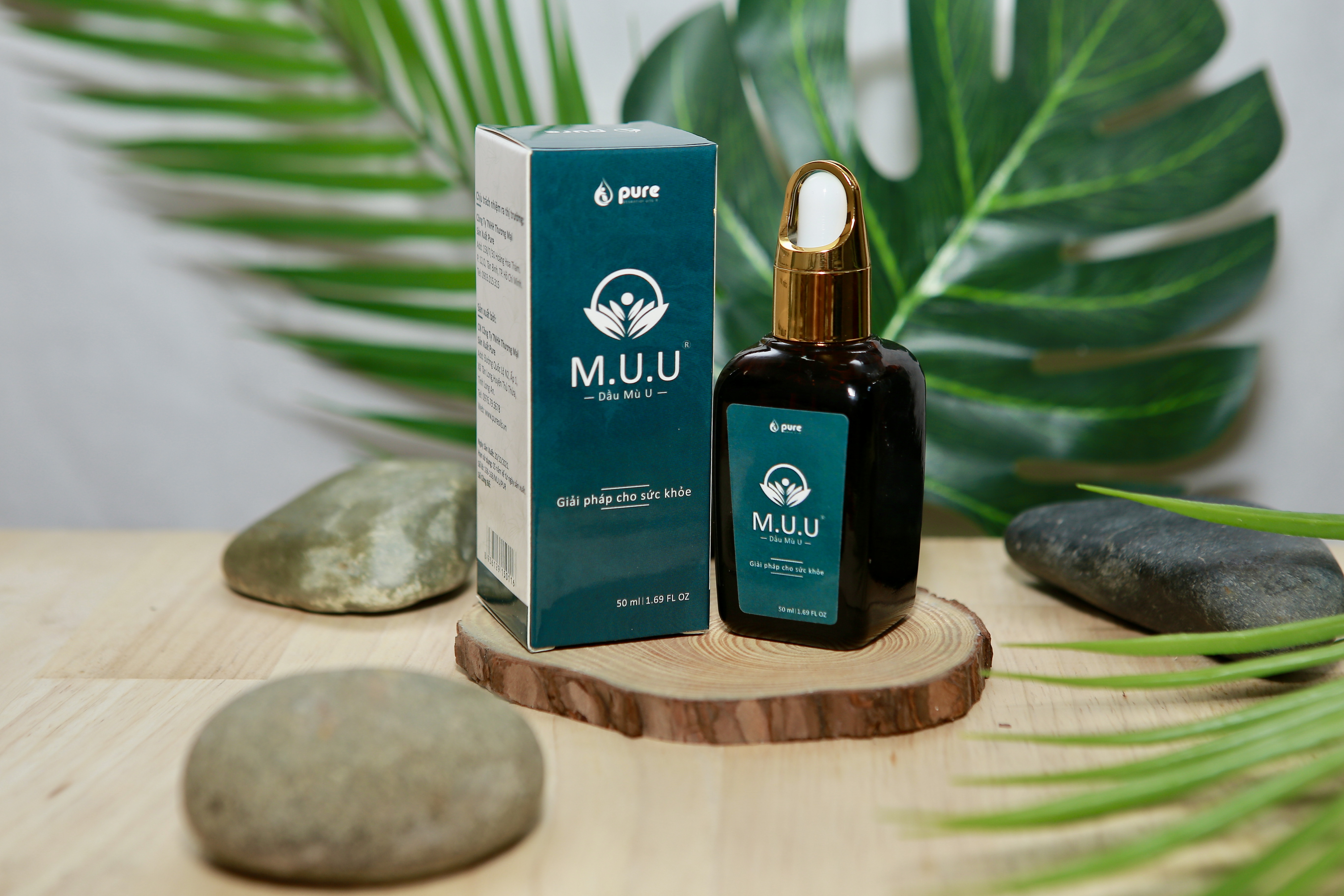 Dầu mù u M.U.U - Chăm sóc làn da - chống oxy hóa, lão hóa - Giảm bỏng, Giảm ngứa, Giảm hăm tã 50ml