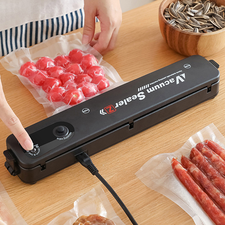 Máy hút chân không hàn miệng túi bảo quản thực phẩm đa năng tặng kèm túi