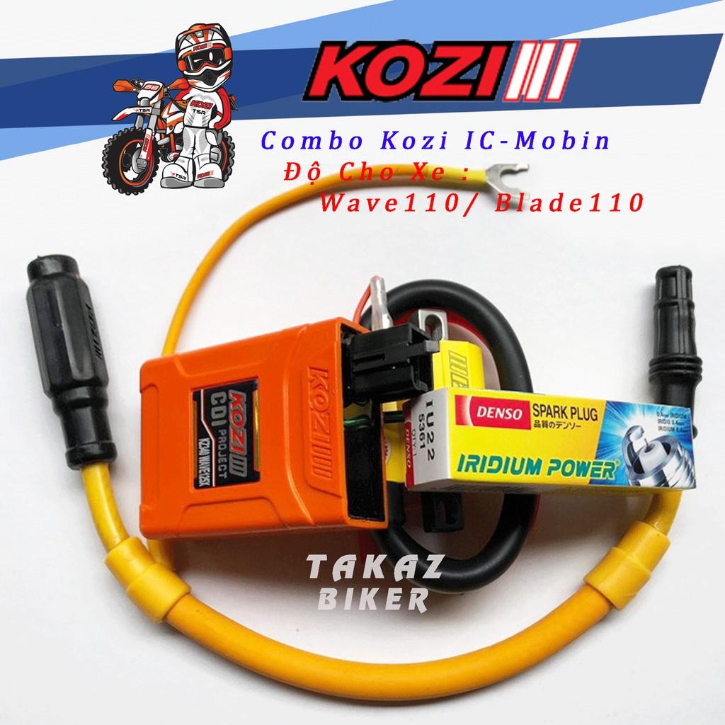 Combo Độ dàn lửa cho Wave 110, Blade 110 - KOZI Malaysia - IC - Mobin - Bugi - Tăng Áp ( thế qua SHARK )