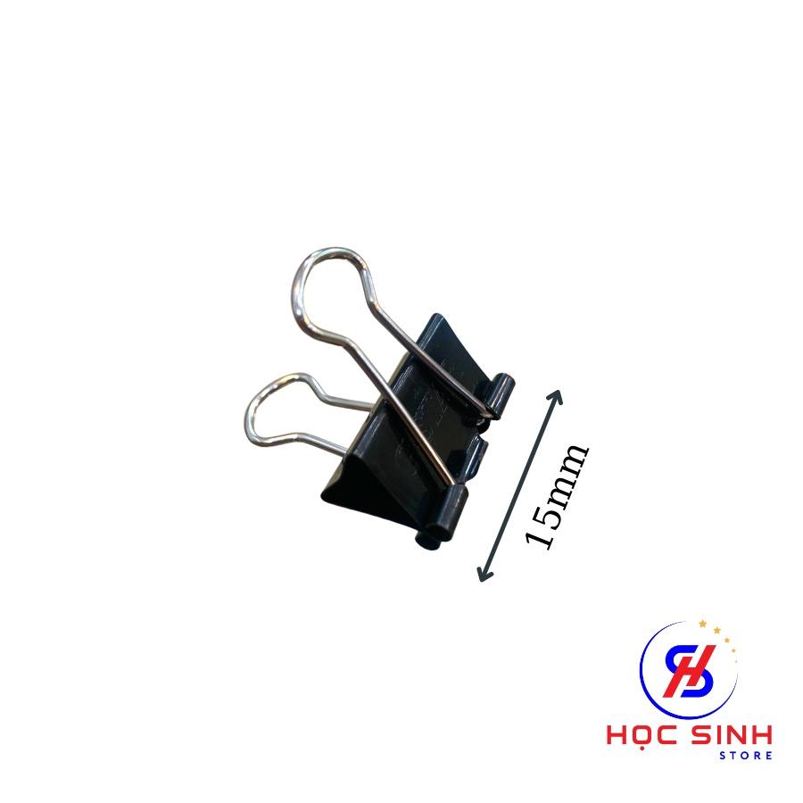 Hộp 12 Cái Kẹp Bướm 15mm Màu Đen Gstar Size nhỏ Chất lượng cao