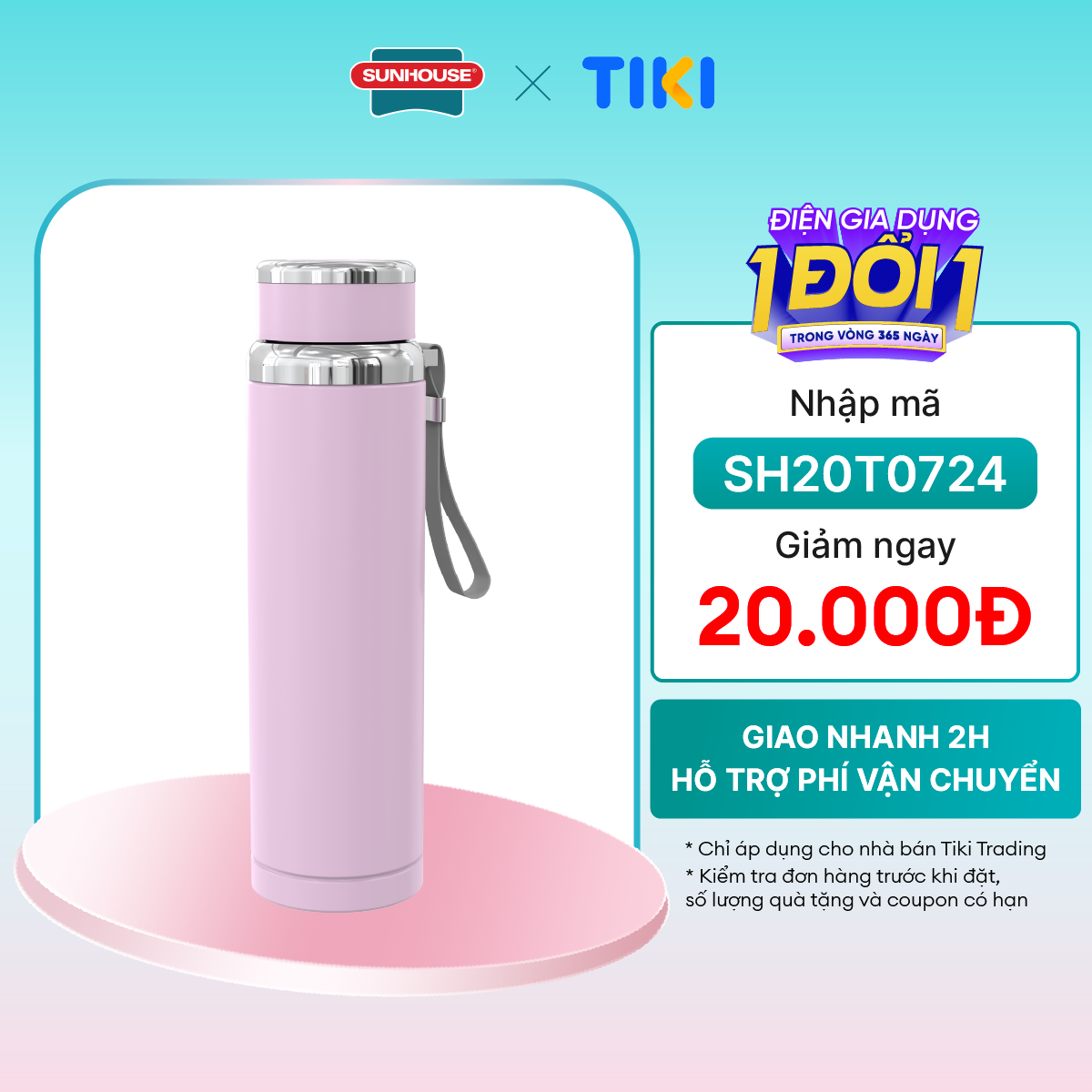 Bình giữ nhiệt Flexi Sunhouse 720 ml Sunhouse KS-TU72