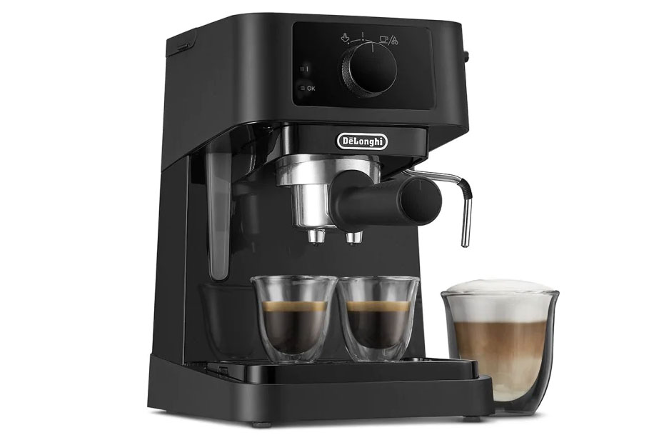 Máy Pha Cà Phê Delonghi EC230, Máy Pha Cafe, 1.1L, 3 Phin Lọc, Áp Suất 15 Bar, Nhập Đức, BH 12 Tháng, Hàng Chính Hãng