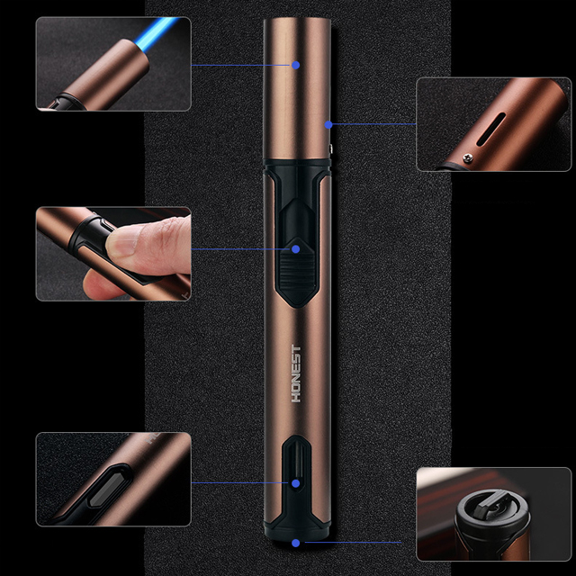 Vỏ Hột Quẹt Bật Lửa Khò Mỏ Hàn 1 Tia Honest BCZ-753 Thiết Kế Nhỏ Gọn - Sang Trọng