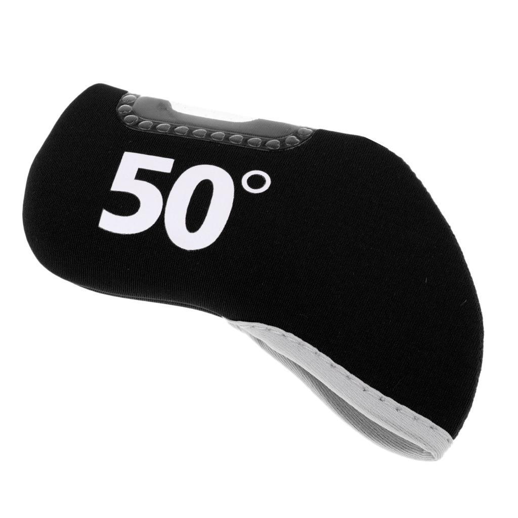 4-5pack Golf Club Iron Putter Headcover Head Cover Protector 50 Degree Black
