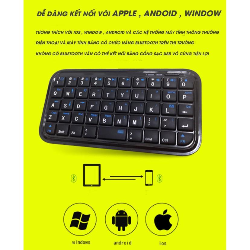 KEYBOARD POCKET BÀN PHÍM BLUETOOTH ALL-IN-1