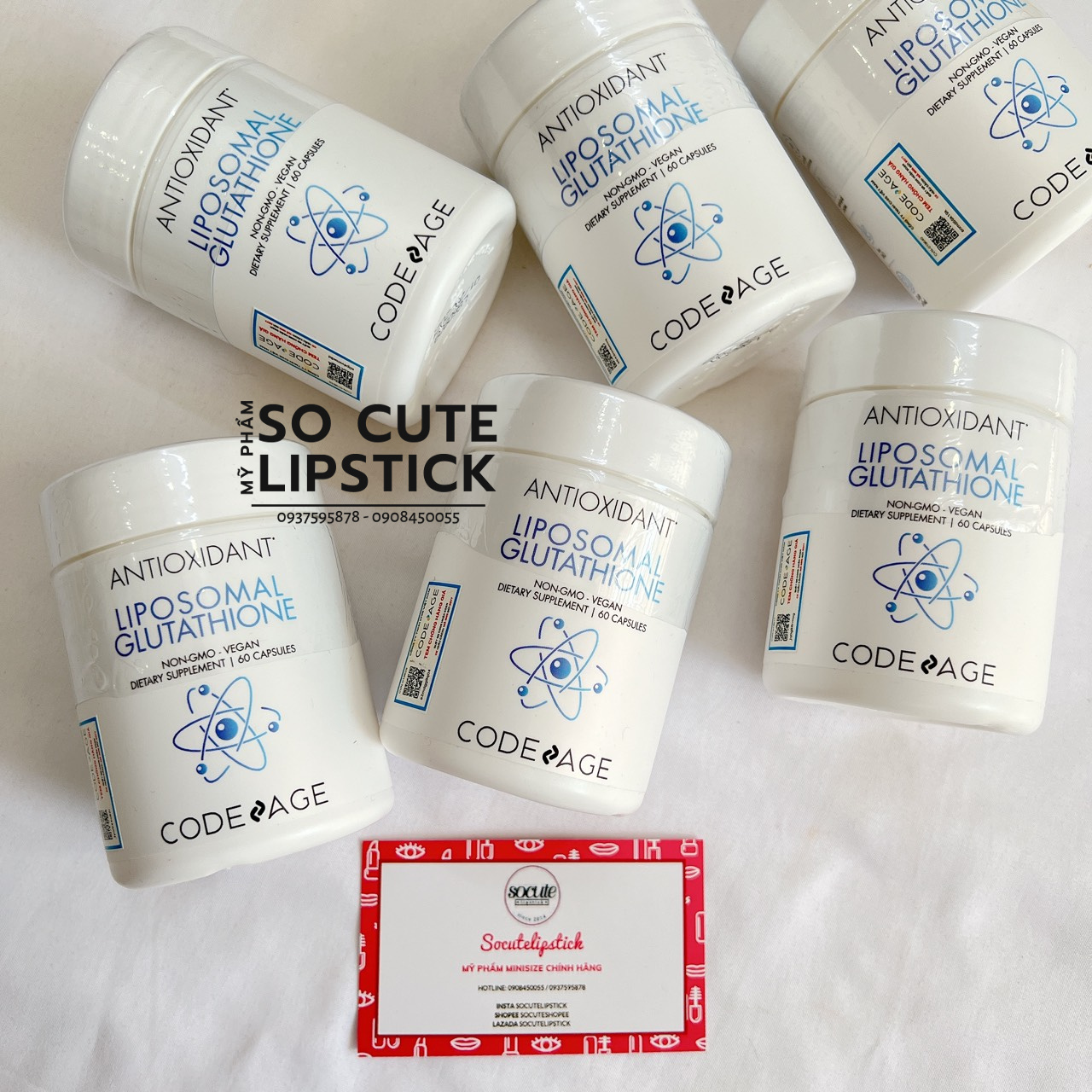 Viên Uống Trắng Da Liposomal Glutathione Codeage 60 viên