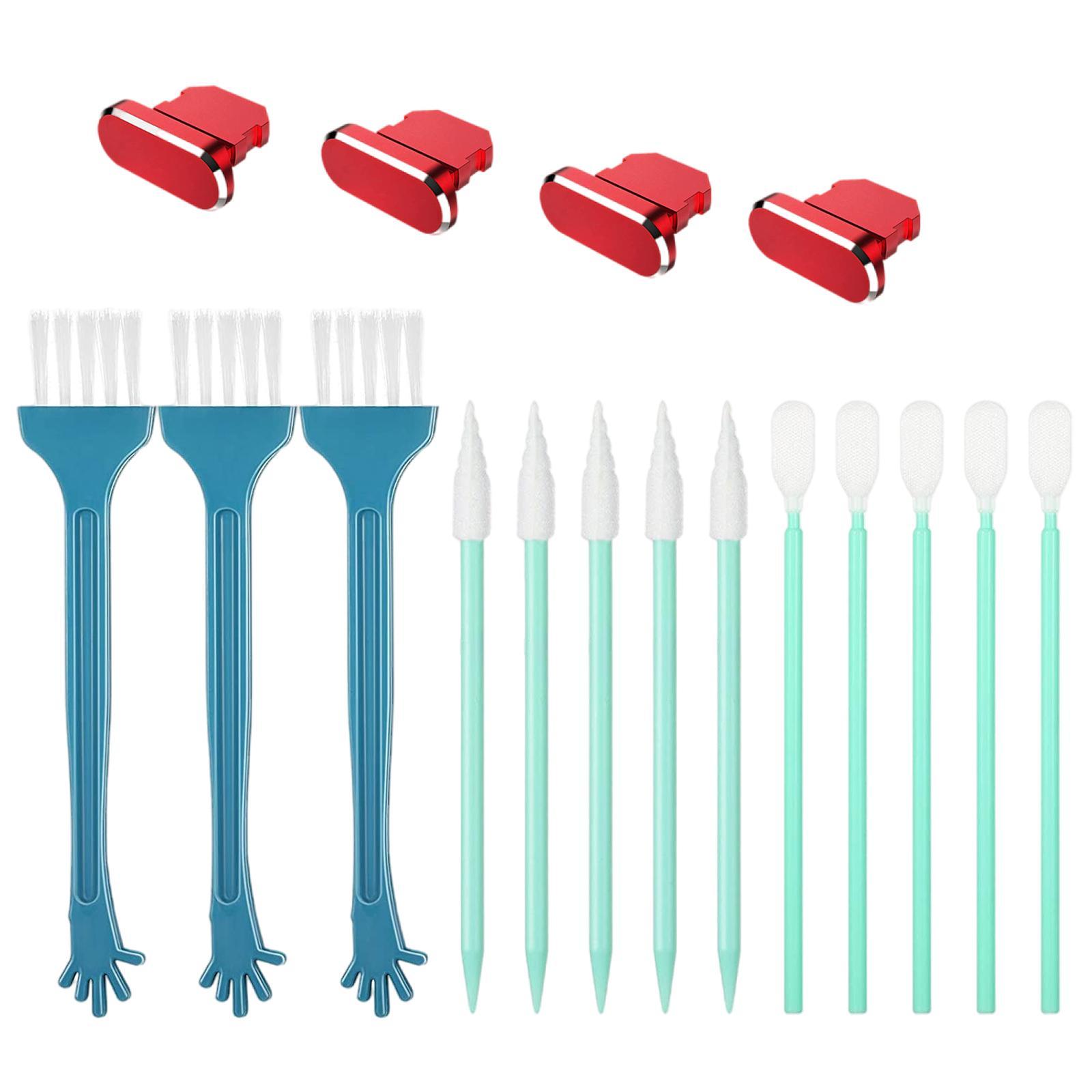 Anti Dust Plugs Cleaning Kit Charging Plugs Cover for iOS Mobile Phones