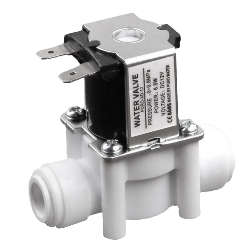 3/8 Inch 12V Inlet Feed Water Solenoid Valve, Made of food-grade POM plastic, 100% non-toxi