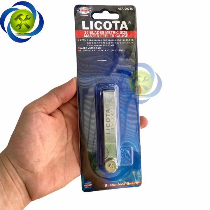 Thước lá đo khe Licota ATA-0074D hệ mét loại 25 lá