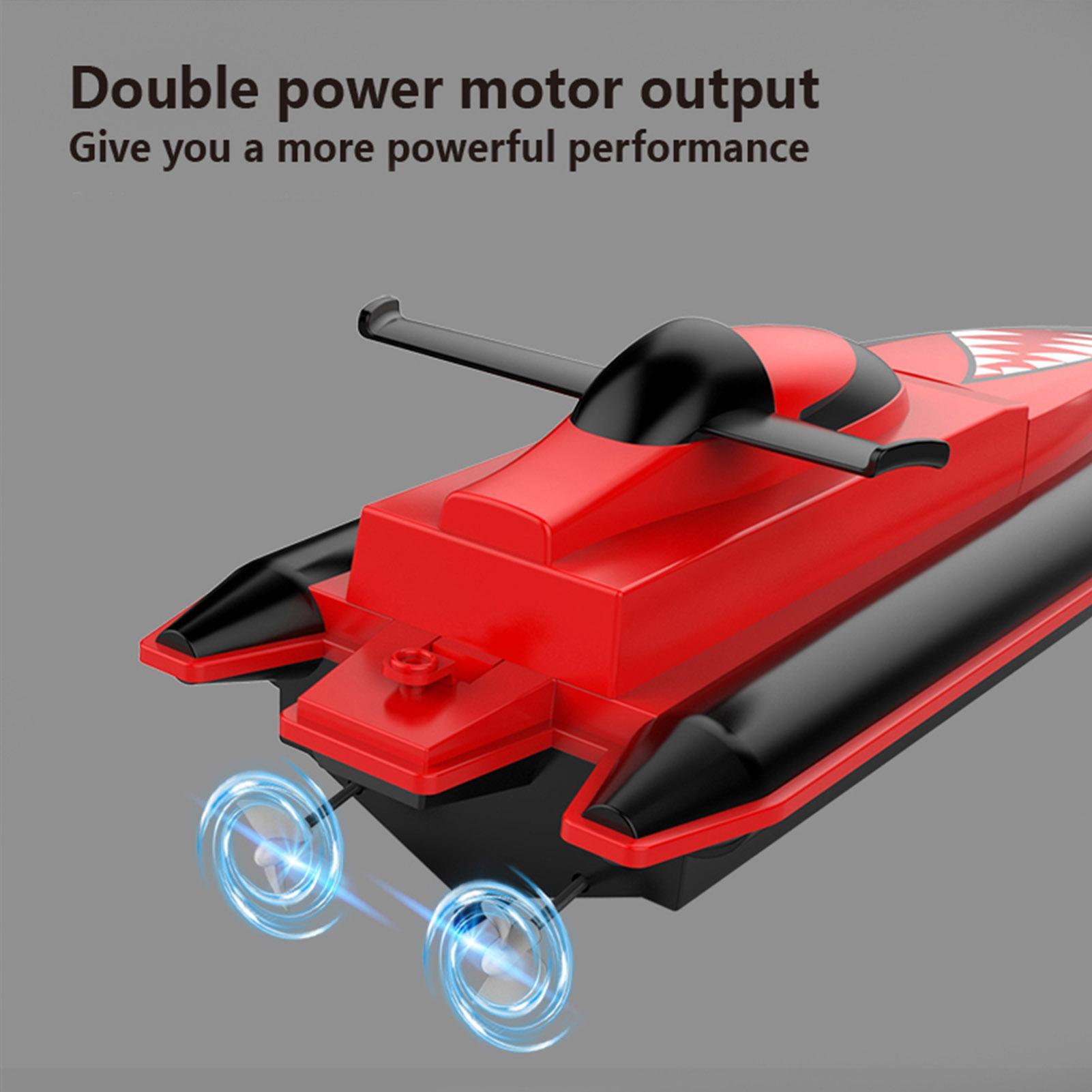 Thuyền điều khiển từ xa RC tốc độ cao 25Km / h 2.4GHz không thấm nước Quà tặng cho trẻ em