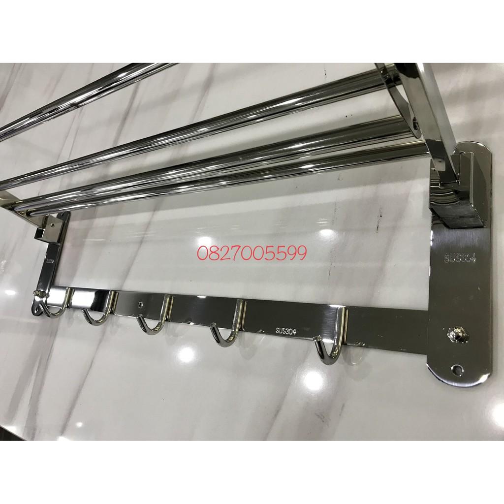 Giá treo khăn đa năng phòng tắm cao cấp Inox 304