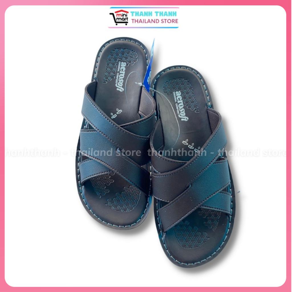 Dép Nam Quai Ngang AEROSOFT 0336 Siêu Bền, Không Gây Hôi Chân - Thanh Thanh Store