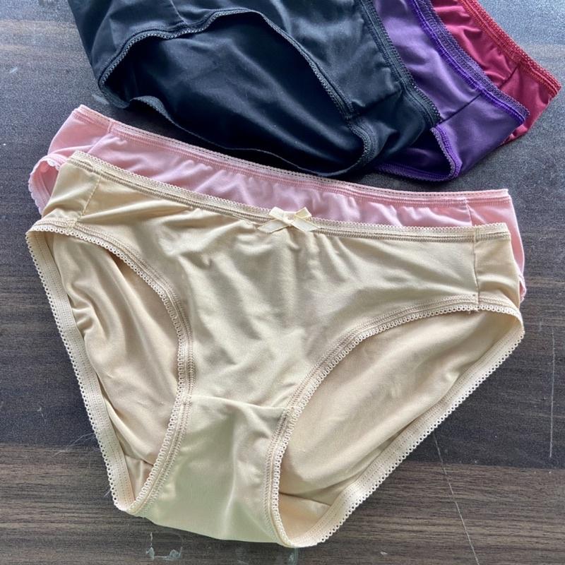 Quần lót trơn lạnh thun viền