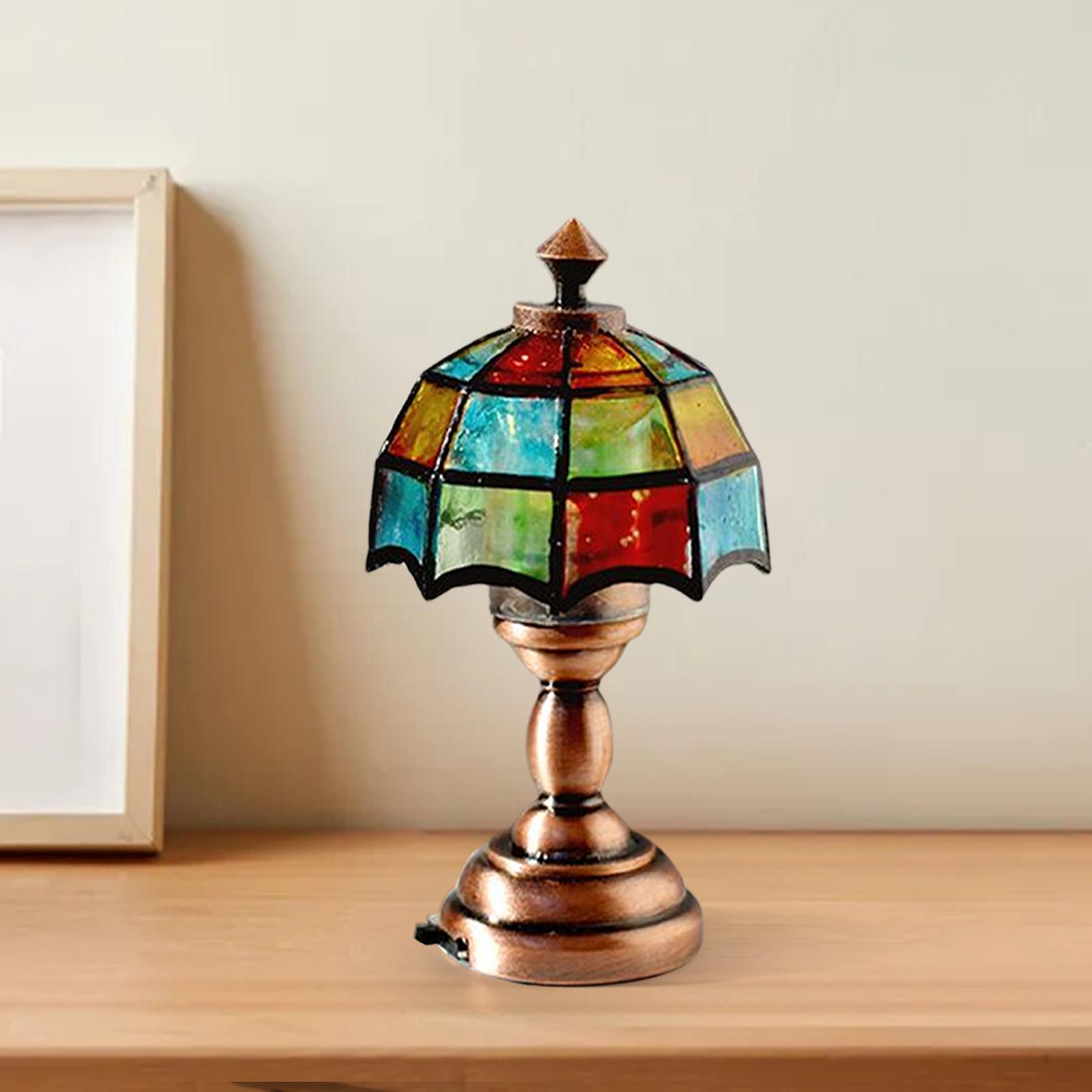 2x Modern 1/12 Scale Dollhouse Table Lamp with Floor Light Model Living Room Supplies Decor