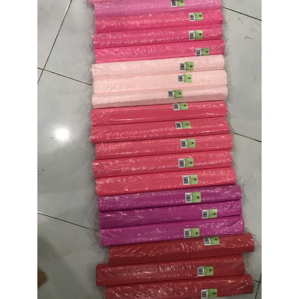 GIẤY NHÚN Ý làm hoa,140gr,cuộn 50x250cm(chọn số lượng và ghi chú mã màu cho shop)