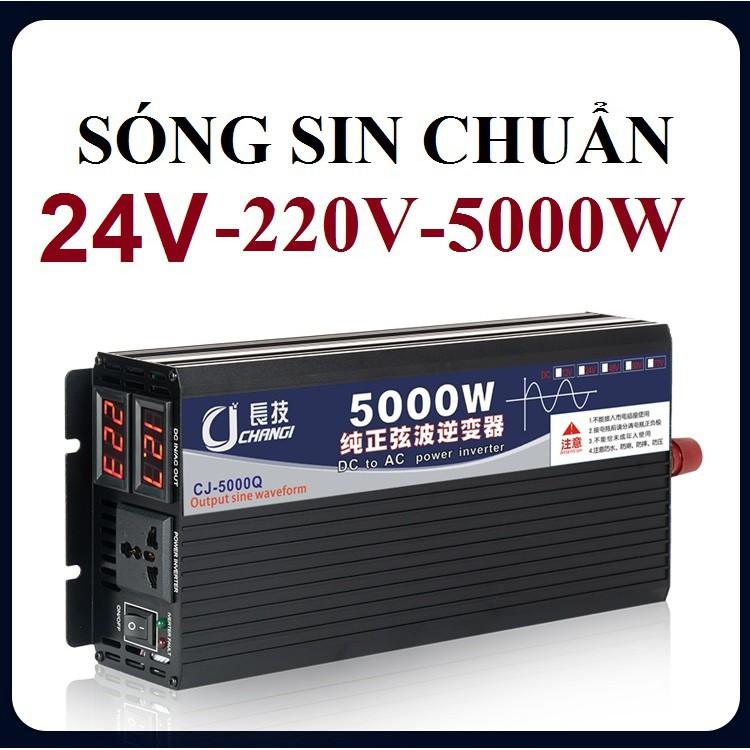 BỘ KICH ĐIỆN 12v/24V -220V - 5000W Sóng Sin Chuẩn