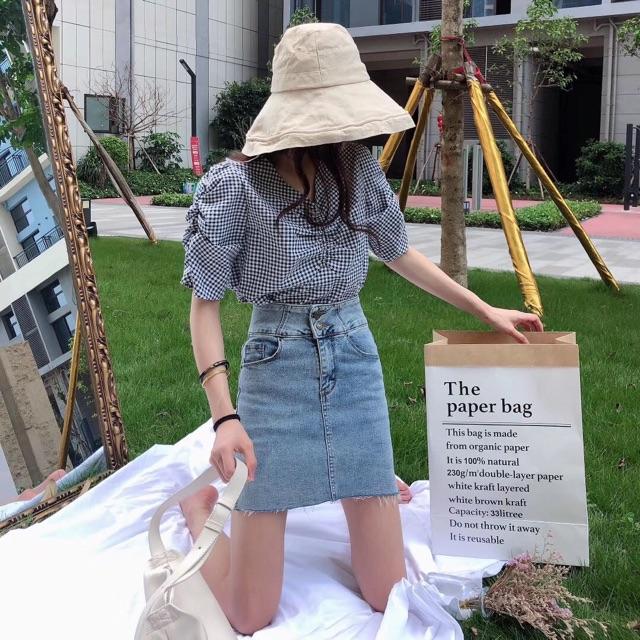 Áo sơ mi nhún ngực