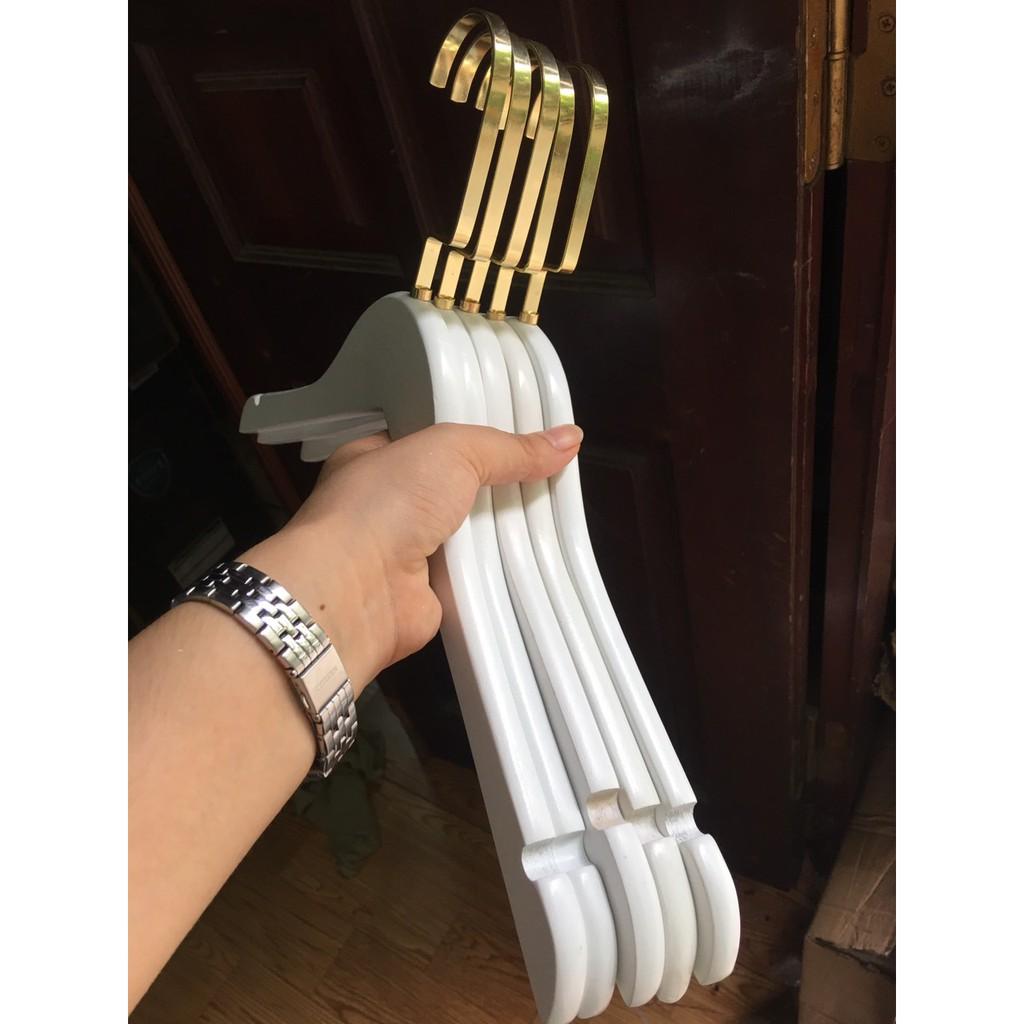MÓC GỖ MÀU TRẮNG / MÓC NỮ TRẮNG TRÒN ĐẦU MÓC VUÔNG,DÀI / MÓC DÙNG CHO SHOP THỜI TRANG, CÁ NHÂN, GIA ĐÌNH,...
