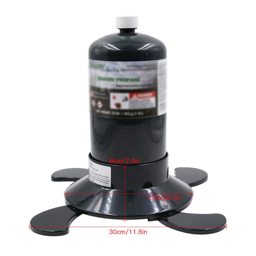 Đế đỡ bình ga bằng nhựa chịu được va đập cao,Thiết kế có thể thu gọn tiết kiệm không gian để mang theo.
