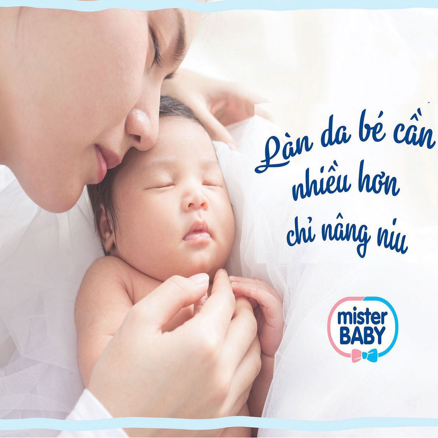 Sữa Tắm Khô Làm Sạch Dịu Nhẹ Cho Bé Yêu Mister Baby Cleansing milk 250ml
