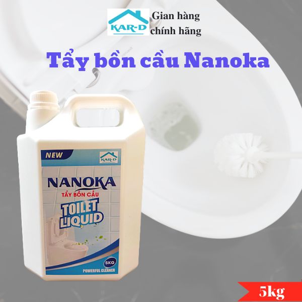 Tẩy bồn cầu Nanoka 5kg, Tẩy sạch các vết bẩn nhà tắm, bồn cầu, không gây mùi khó chịu