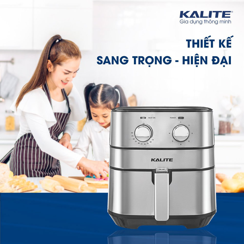 Nồi Chiên Không Dầu KALITE Q5 Thương Hiệu Úc 5.5L Công Suất 1700W - Hàng Chính Hãng