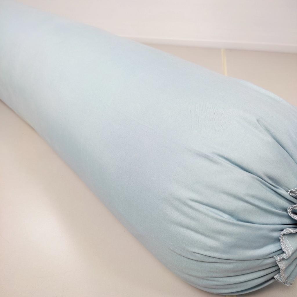 Vỏ gối ôm cotton tici 35x100cm giá siêu rẻ cho áo gối màu xanh nhạt