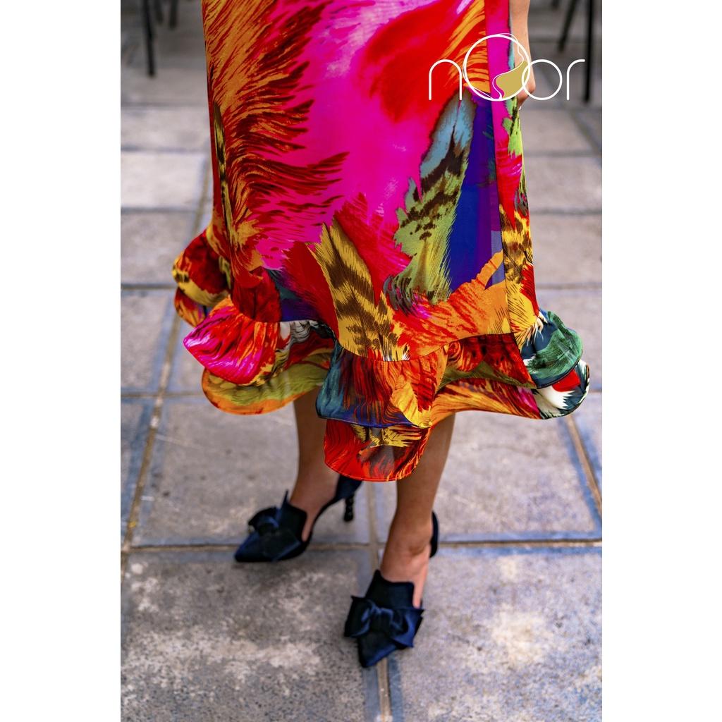 Váy cách điệu rực rỡ Le Paon - NV553