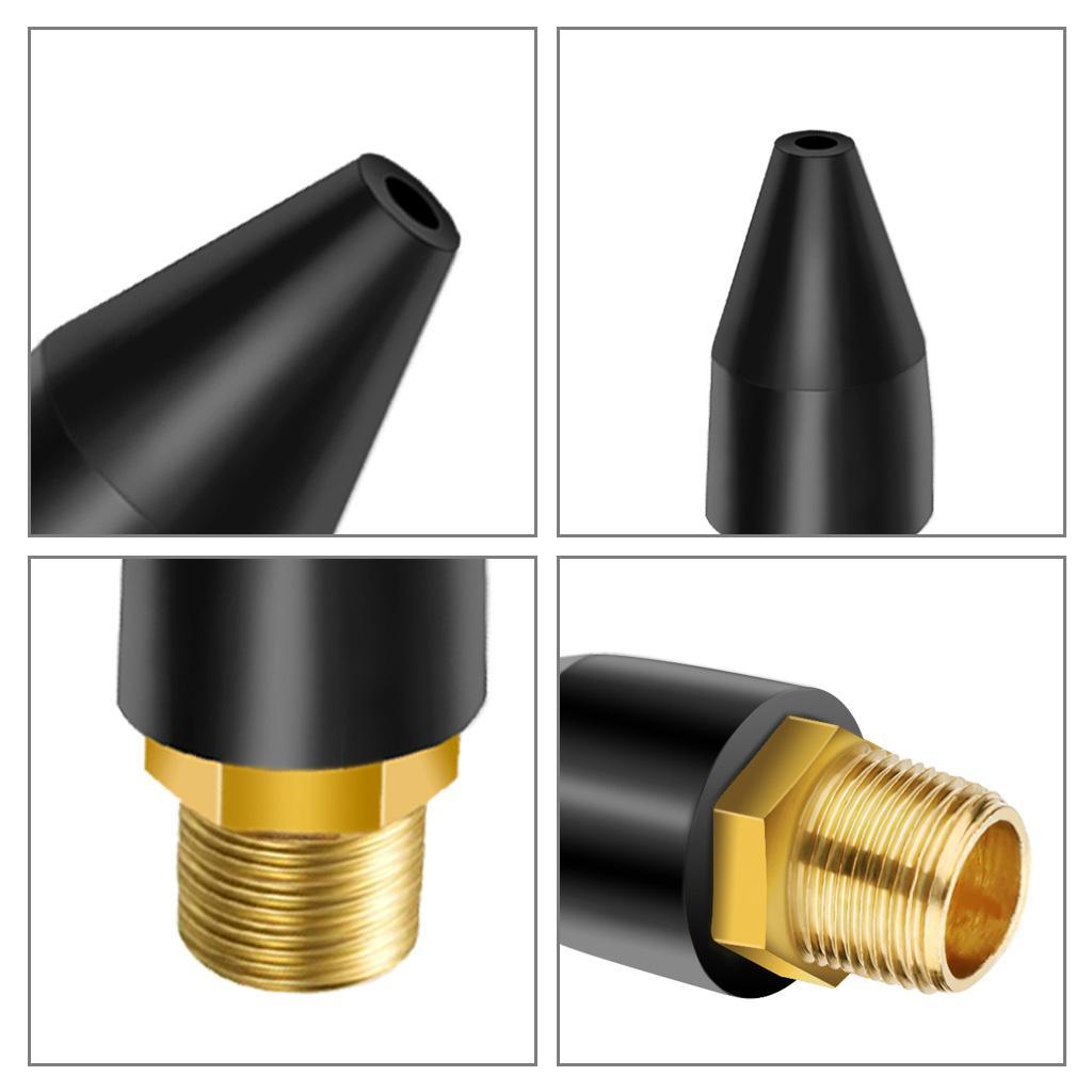 Rubber / Brass Tip for Air Blow  1/8 Inch NPT Male -